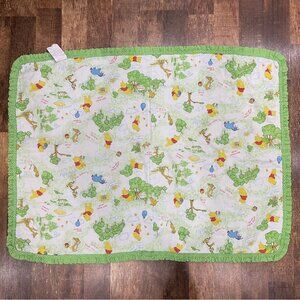 Vintage 1985 Sears Winnie the Pooh Baby Blanket Disney Productions 34x43